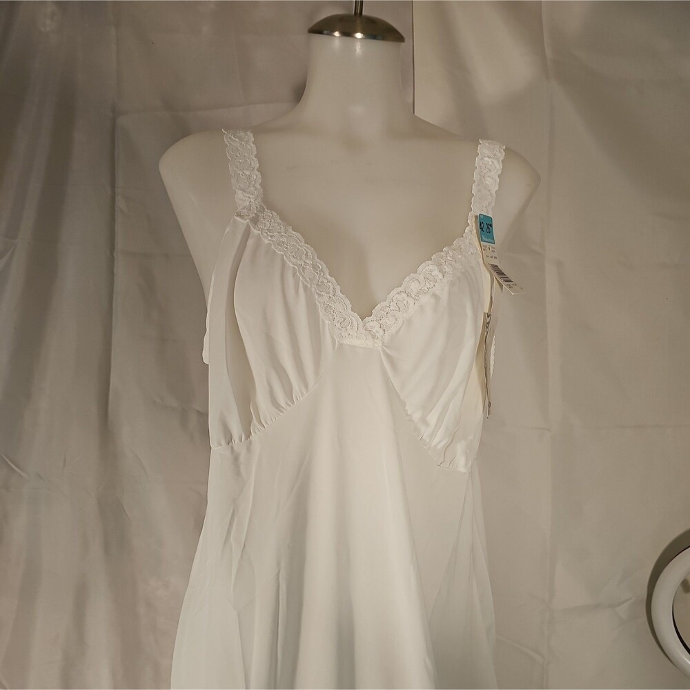 Vintage ShadowLine White Full Slip Opacitrique Size 42 26"